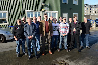 Lord Duncan meeting fishermen and fishermen’s representatives in Lerwick this morning.