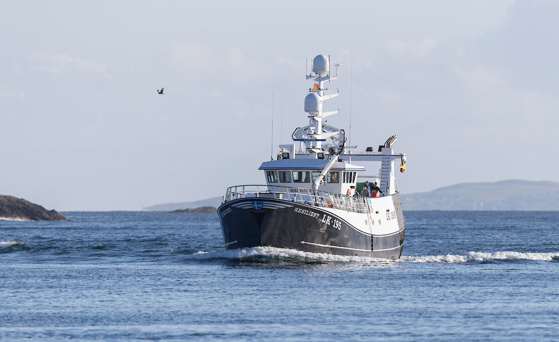 The new whitefish boat Resilient, which arrived in Shetland in the summer of 2016.